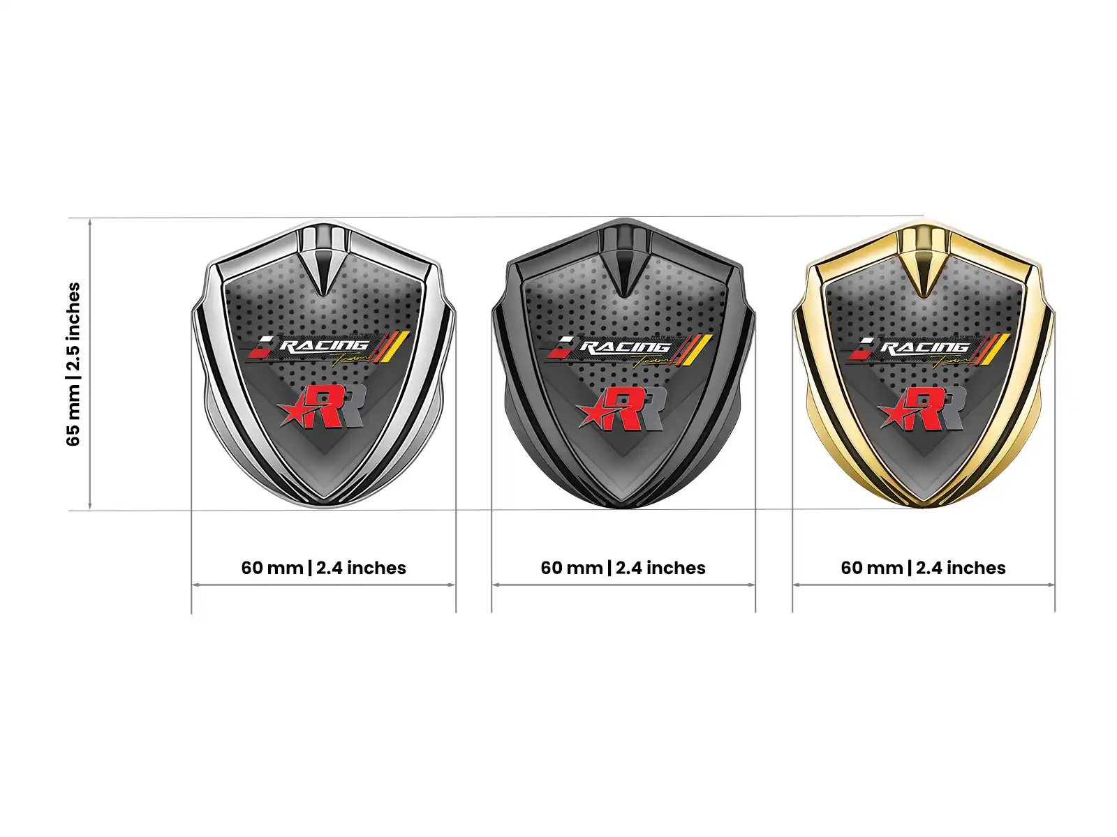 Emblem Silicon Badge Max Design Racing Style